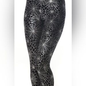 Rare Black Milk Black/Silver Spiderwebs Leggings- Size XS